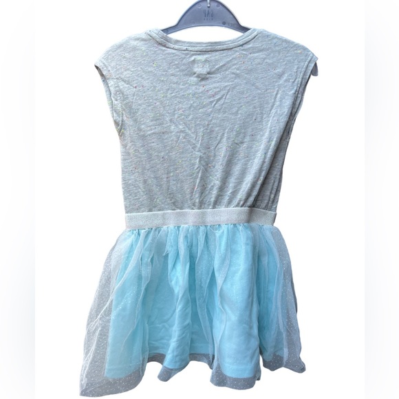 GAP Kids NWT! Tull Dress Gray Confetti Top with Light Blue Bottom Size XS (4-5) - Picture 3 of 3